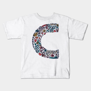 Tropical Letter C Kids T-Shirt